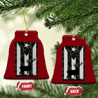 Deer Hunting Camo Puerto Rican Flag Ceramic Ornament Boricua Hunters