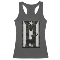 Deer Hunting Camo Puerto Rican Flag Racerback Tank Top Boricua Hunters