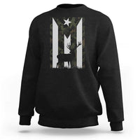 Deer Hunting Camo Puerto Rican Flag Sweatshirt Boricua Hunters