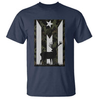 Deer Hunting Camo Puerto Rican Flag T Shirt Boricua Hunters