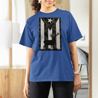 Deer Hunting Camo Puerto Rican Flag T Shirt For Women Boricua Hunters