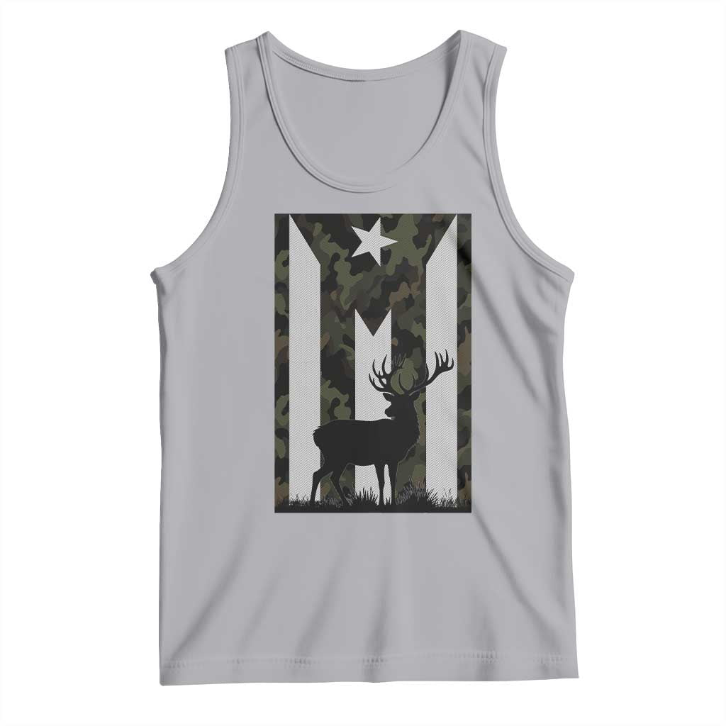 Deer Hunting Camo Puerto Rican Flag Tank Top Boricua Hunters