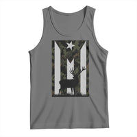 Deer Hunting Camo Puerto Rican Flag Tank Top Boricua Hunters