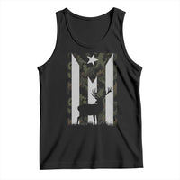 Deer Hunting Camo Puerto Rican Flag Tank Top Boricua Hunters