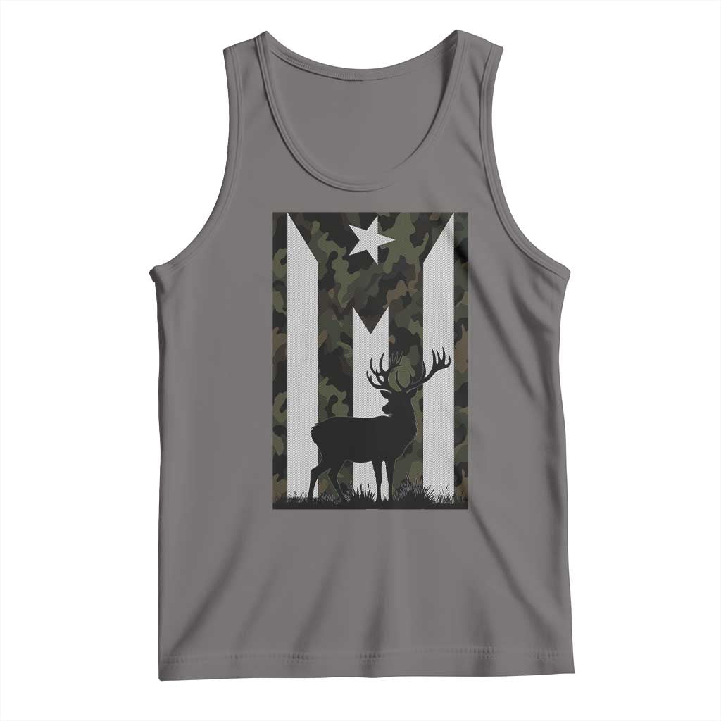 Deer Hunting Camo Puerto Rican Flag Tank Top Boricua Hunters