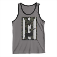Deer Hunting Camo Puerto Rican Flag Tank Top Boricua Hunters