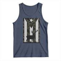 Deer Hunting Camo Puerto Rican Flag Tank Top Boricua Hunters