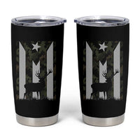 Deer Hunting Camo Puerto Rican Flag Tumbler Cup Boricua Hunters
