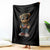 Camo Teddy Bear Puerto Rico Flag Throw Blanket Camouflage Rican Boricua - Wonder Print Shop