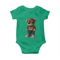 Camo Teddy Bear Puerto Rico Flag Baby Onesie Camouflage Rican Boricua - Wonder Print Shop