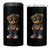 Camo Teddy Bear Puerto Rico Flag 4 in 1 Can Cooler Tumbler Camouflage Rican Boricua - Wonder Print Shop
