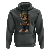 Camo Teddy Bear Puerto Rico Flag Hoodie Camouflage Rican Boricua - Wonder Print Shop