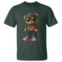 Camo Teddy Bear Puerto Rico Flag T Shirt Camouflage Rican Boricua - Wonder Print Shop