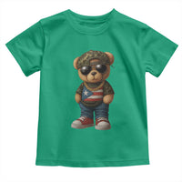 Camo Teddy Bear Puerto Rico Flag Toddler T Shirt Camouflage Rican Boricua - Wonder Print Shop