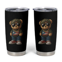 Camo Teddy Bear Puerto Rico Flag Tumbler Cup Camouflage Rican Boricua - Wonder Print Shop