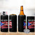 Puerto Rico Boricua 4 in 1 Can Cooler Tumbler Vintage Coqui Puerto Rican Flag Pride Yo Soy Boricua - Wonder Print Shop