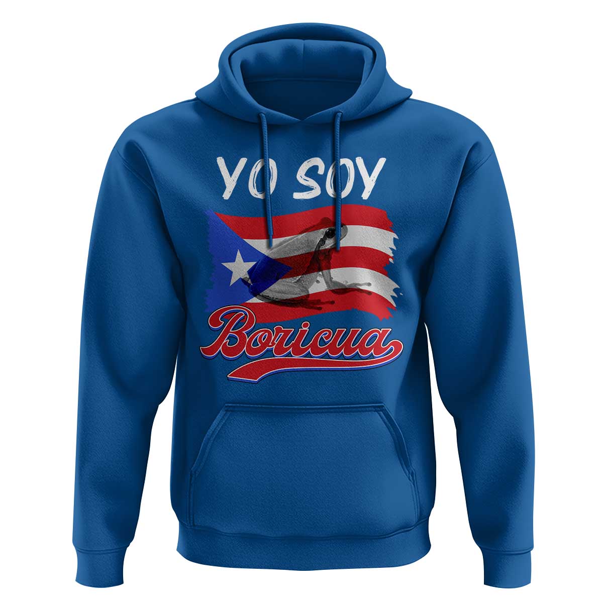Puerto Rico Boricua Hoodie Vintage Coqui Puerto Rican Flag Pride Yo Soy Boricua - Wonder Print Shop