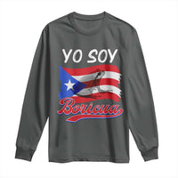 Puerto Rico Boricua Long Sleeve Shirt Vintage Coqui Puerto Rican Flag Pride Yo Soy Boricua - Wonder Print Shop