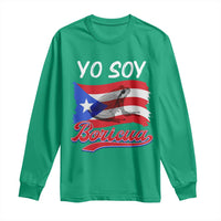 Puerto Rico Boricua Long Sleeve Shirt Vintage Coqui Puerto Rican Flag Pride Yo Soy Boricua - Wonder Print Shop