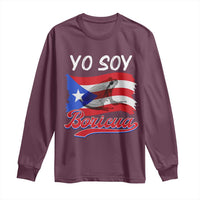 Puerto Rico Boricua Long Sleeve Shirt Vintage Coqui Puerto Rican Flag Pride Yo Soy Boricua - Wonder Print Shop