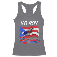Puerto Rico Boricua Racerback Tank Top Vintage Coqui Puerto Rican Flag Pride Yo Soy Boricua - Wonder Print Shop