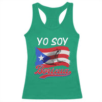 Puerto Rico Boricua Racerback Tank Top Vintage Coqui Puerto Rican Flag Pride Yo Soy Boricua - Wonder Print Shop