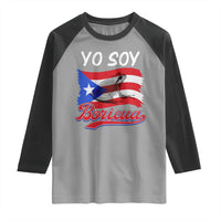 Puerto Rico Boricua Raglan Shirt Vintage Coqui Puerto Rican Flag Pride Yo Soy Boricua - Wonder Print Shop