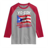 Puerto Rico Boricua Raglan Shirt Vintage Coqui Puerto Rican Flag Pride Yo Soy Boricua - Wonder Print Shop