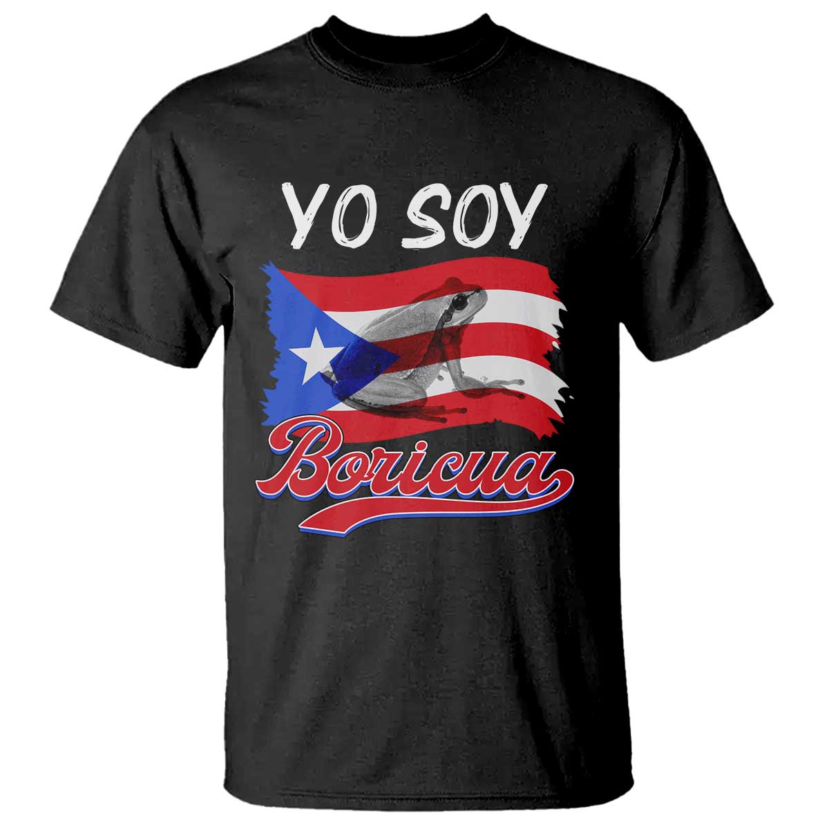 Puerto Rico Boricua T Shirt Vintage Coqui Puerto Rican Flag Pride Yo Soy Boricua - Wonder Print Shop