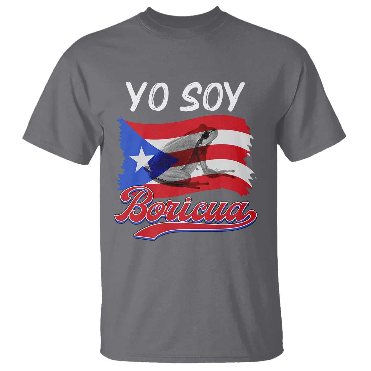 Puerto Rico Boricua T Shirt Vintage Coqui Puerto Rican Flag Pride Yo Soy Boricua - Wonder Print Shop