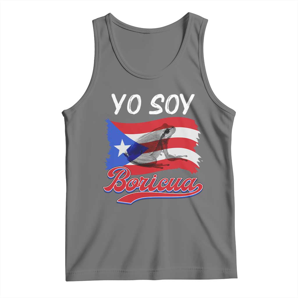 Puerto Rico Boricua Tank Top Vintage Coqui Puerto Rican Flag Pride Yo Soy Boricua - Wonder Print Shop