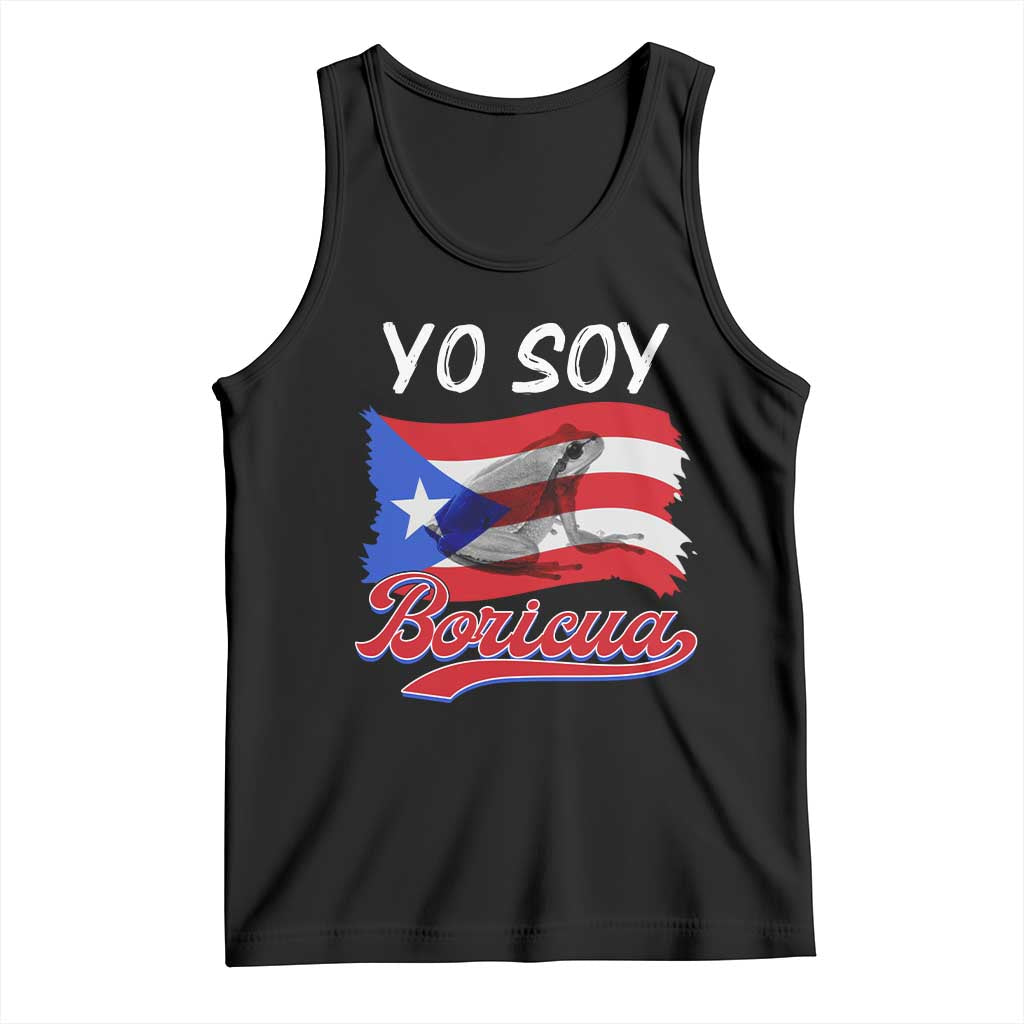 Puerto Rico Boricua Tank Top Vintage Coqui Puerto Rican Flag Pride Yo Soy Boricua - Wonder Print Shop