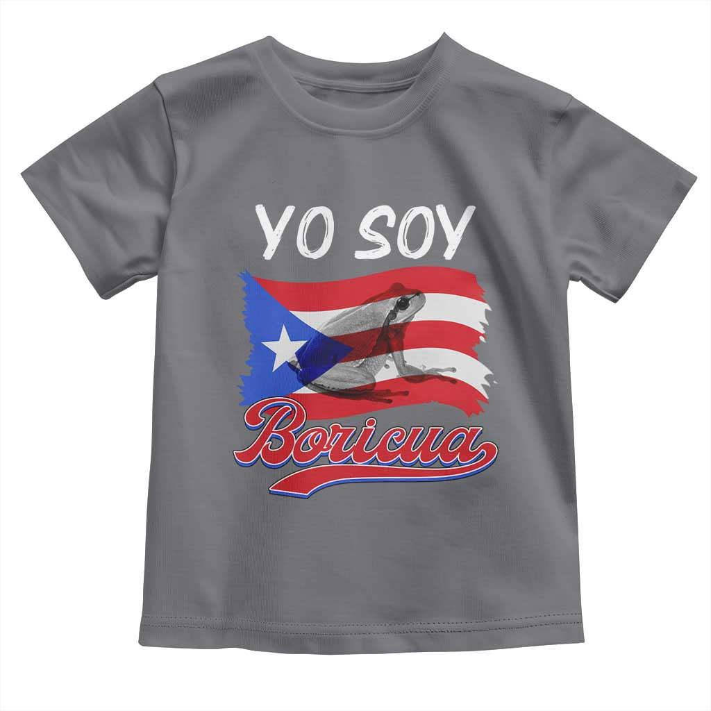 Puerto Rico Boricua Toddler T Shirt Vintage Coqui Puerto Rican Flag Pride Yo Soy Boricua - Wonder Print Shop