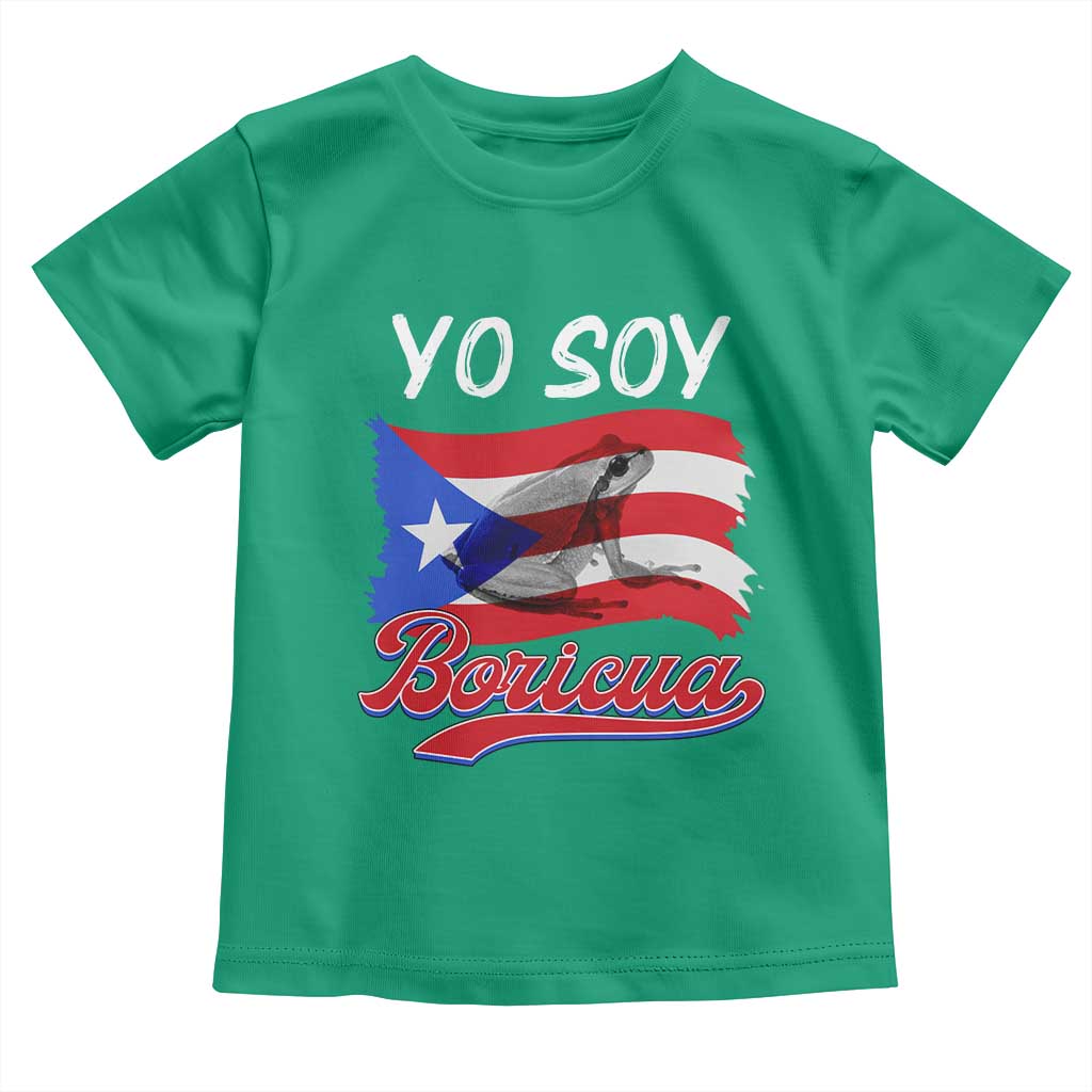 Puerto Rico Boricua Toddler T Shirt Vintage Coqui Puerto Rican Flag Pride Yo Soy Boricua - Wonder Print Shop