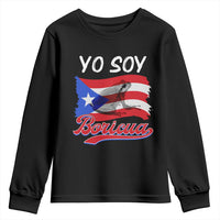 Puerto Rico Boricua Youth Sweatshirt Vintage Coqui Puerto Rican Flag Pride Yo Soy Boricua - Wonder Print Shop