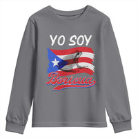 Puerto Rico Boricua Youth Sweatshirt Vintage Coqui Puerto Rican Flag Pride Yo Soy Boricua - Wonder Print Shop