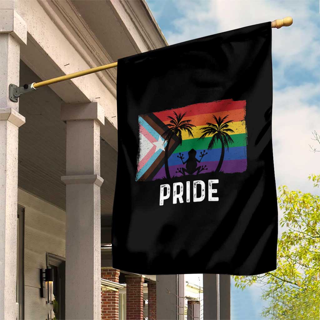 Puerto Rican LGBTQ Garden Flag Boricua Rainbow Flag Pride