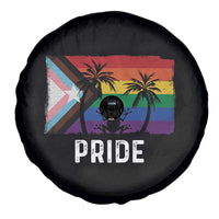 Puerto Rican LGBTQ Spare Tire Cover Boricua Rainbow Flag Pride