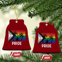 Puerto Rican LGBTQ Ceramic Ornament Boricua Rainbow Flag Pride