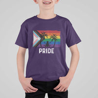 Puerto Rican LGBTQ T Shirt For Kid Boricua Rainbow Flag Pride