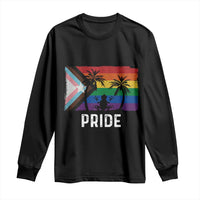 Puerto Rican LGBTQ Long Sleeve Shirt Boricua Rainbow Flag Pride