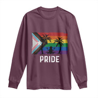 Puerto Rican LGBTQ Long Sleeve Shirt Boricua Rainbow Flag Pride