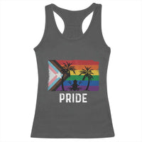 Puerto Rican LGBTQ Racerback Tank Top Boricua Rainbow Flag Pride