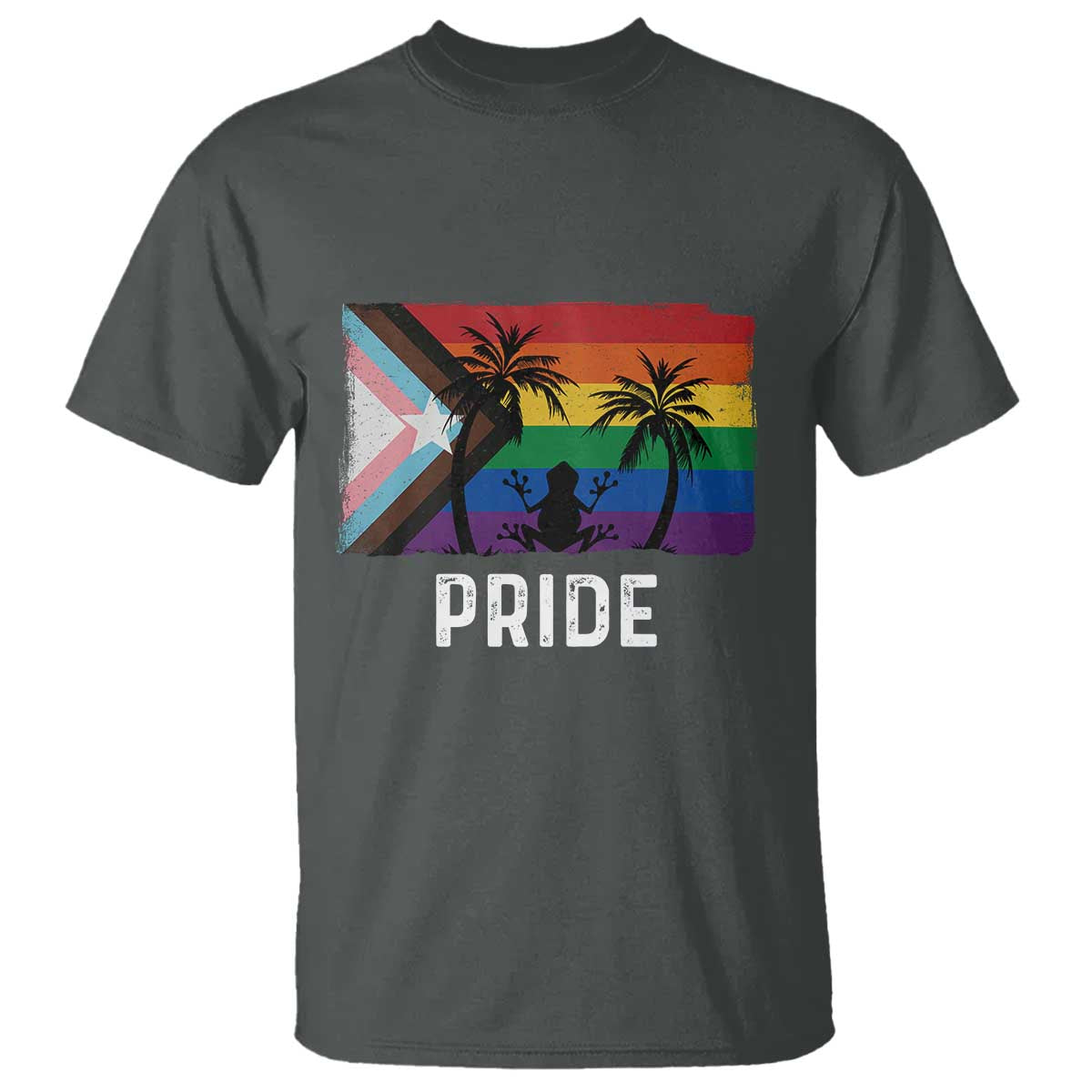 Puerto Rican LGBTQ T Shirt Boricua Rainbow Flag Pride