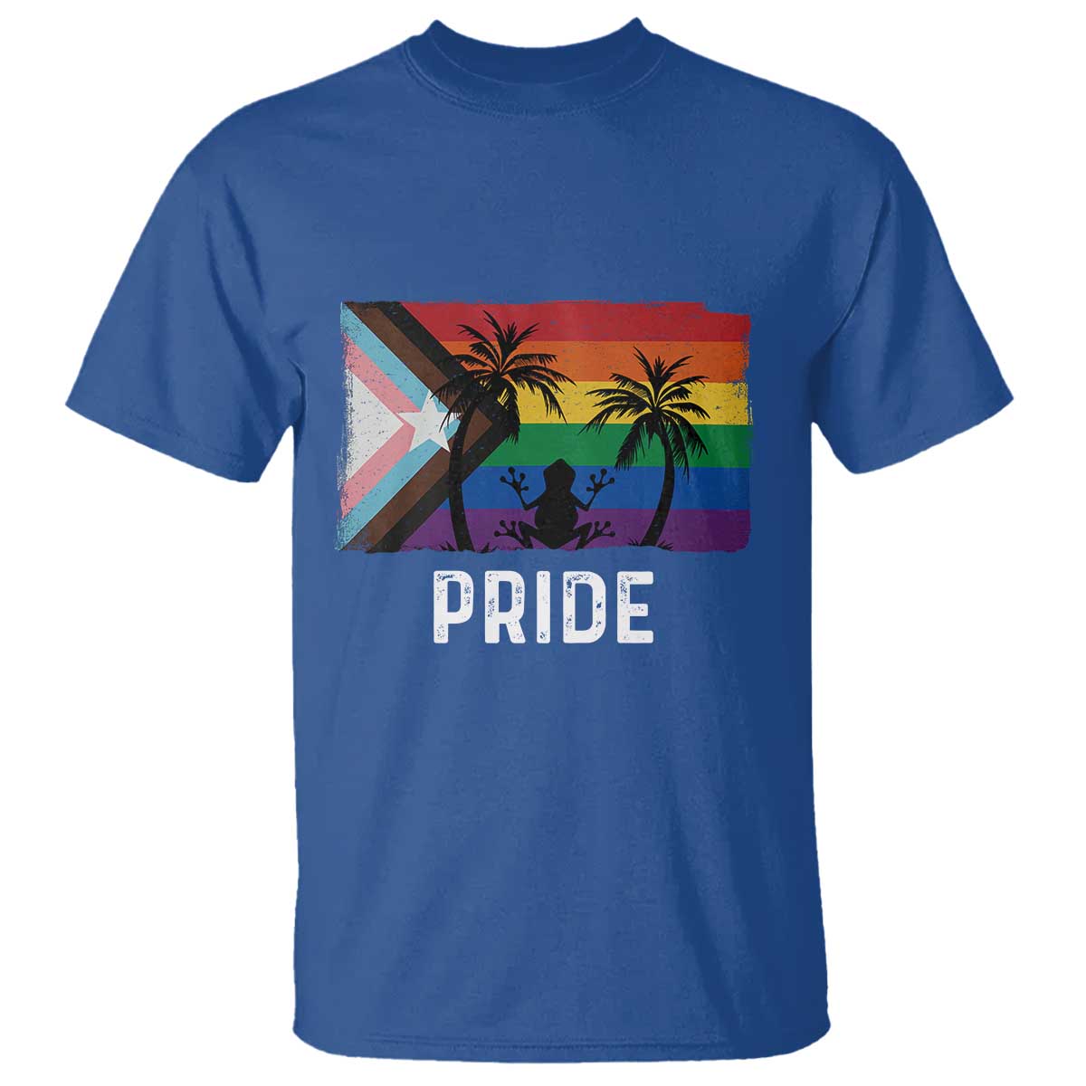 Puerto Rican LGBTQ T Shirt Boricua Rainbow Flag Pride