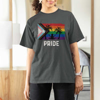 Puerto Rican LGBTQ T Shirt For Women Boricua Rainbow Flag Pride