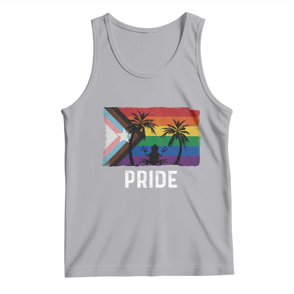 Puerto Rican LGBTQ Tank Top Boricua Rainbow Flag Pride