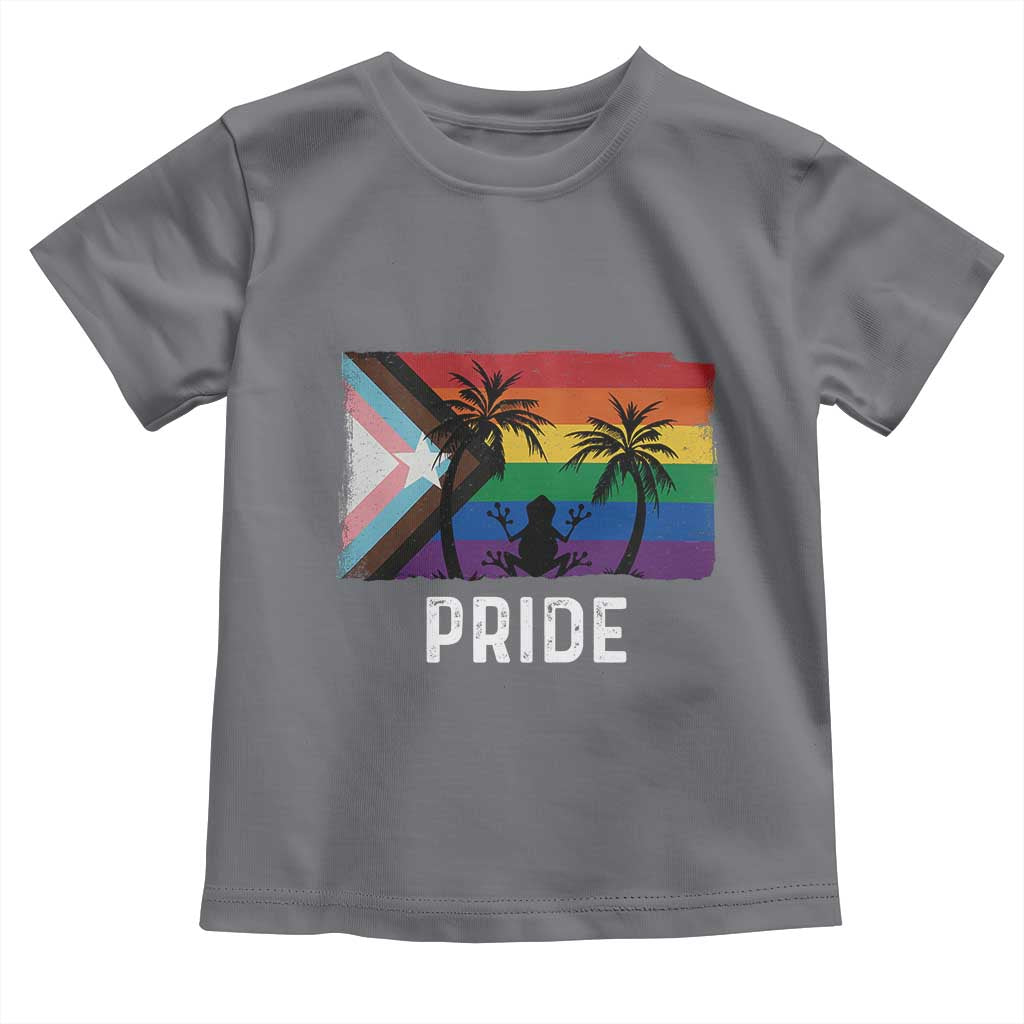 Puerto Rican LGBTQ Toddler T Shirt Boricua Rainbow Flag Pride
