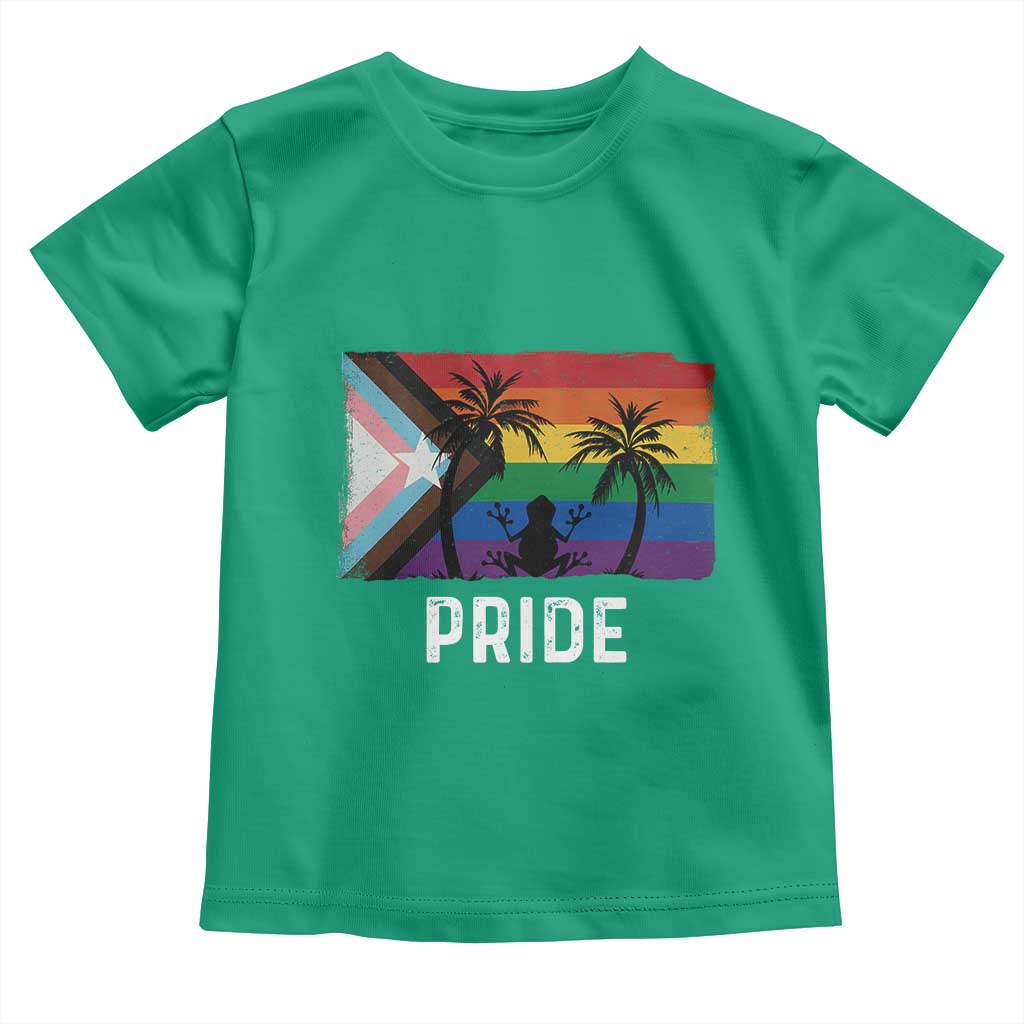 Puerto Rican LGBTQ Toddler T Shirt Boricua Rainbow Flag Pride