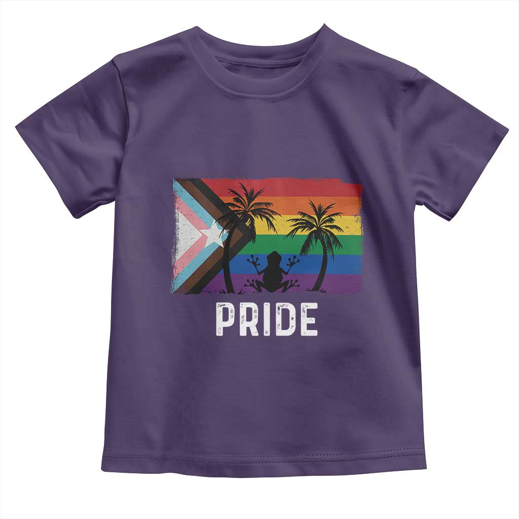 Puerto Rican LGBTQ Toddler T Shirt Boricua Rainbow Flag Pride